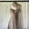 NICOLE MILLER TAUPE A-LINE PARTY DRESS - Image 5