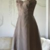 NICOLE MILLER TAUPE A-LINE PARTY DRESS - Image 4